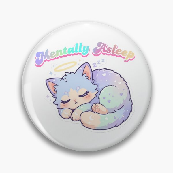 Item preview, Cute Sleeping Cat on Cloud – Mentally Asleep Kawaii Design designed and sold by Ace01st.