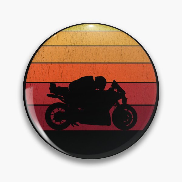 Item preview, Vintage Sunset Racing Silhouette | Minimal Motorcycle Line Art Design designed and sold by Fan Art Station .