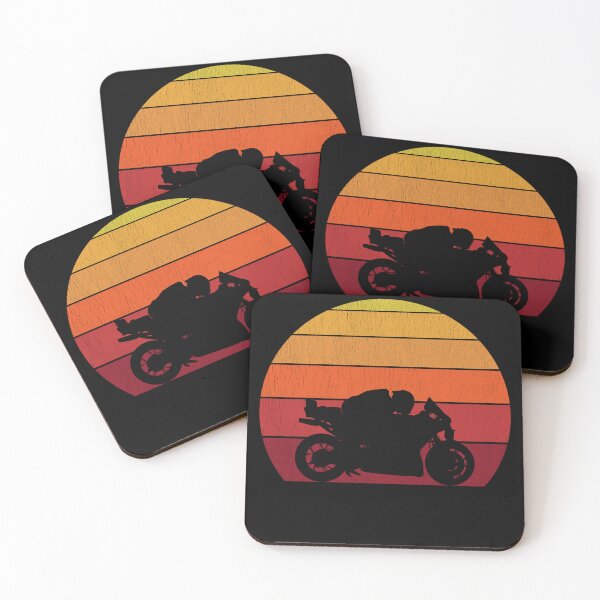 Item preview, Vintage Sunset Racing Silhouette | Minimal Motorcycle Line Art Design designed and sold by Fan Art Station .