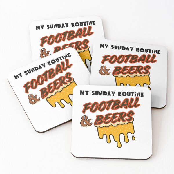 Item preview, Cleveland Browns Sunday Routine Football Beers designed and sold by ThatFootball12.