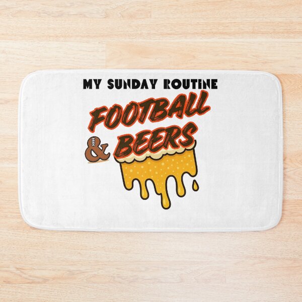 Item preview, Cleveland Browns Sunday Routine Football Beers designed and sold by ThatFootball12.