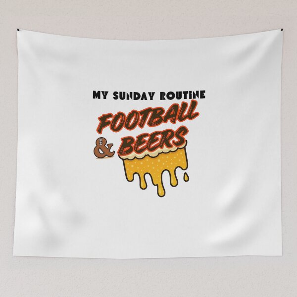 Item preview, Cleveland Browns Sunday Routine Football Beers designed and sold by ThatFootball12.