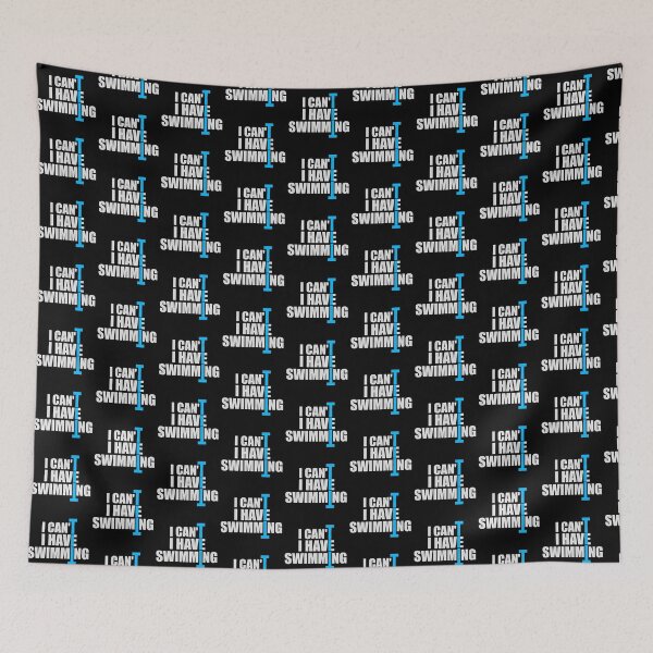 Item preview, I Can't I Have Swimming Funny Swimmer Excuse Quote designed and sold by shirt-o-mat.