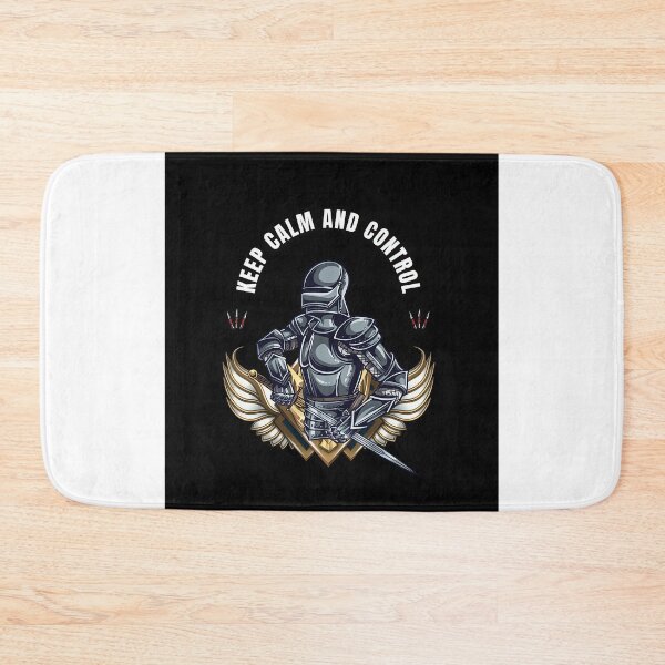 Item preview, Knight Warrior "Keep Calm and Control" Shield & Sword Design designed and sold by Yogeshrock.