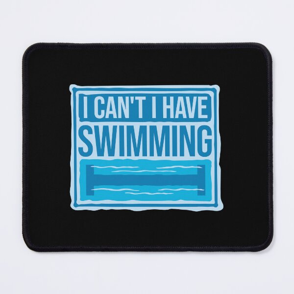 Item preview, I Can't I Have Swimming Funny Swimmer Excuse Quote designed and sold by shirt-o-mat.