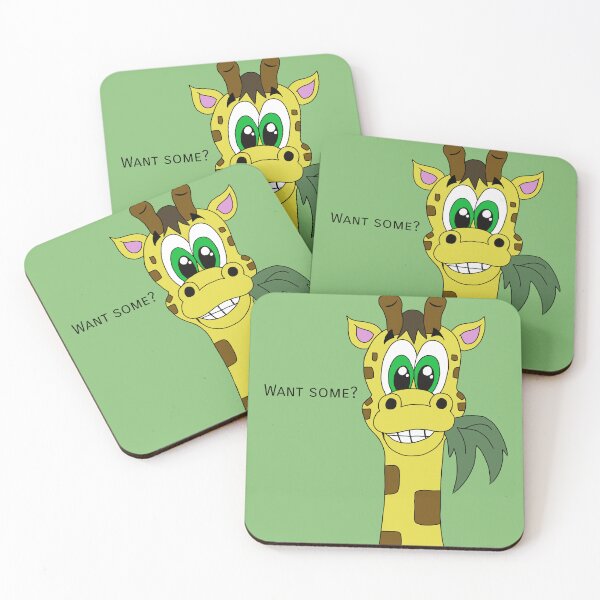 Item preview, Cute Kawaii Sharing Giraffe Munching on Veggies designed and sold by CozyCritters8.