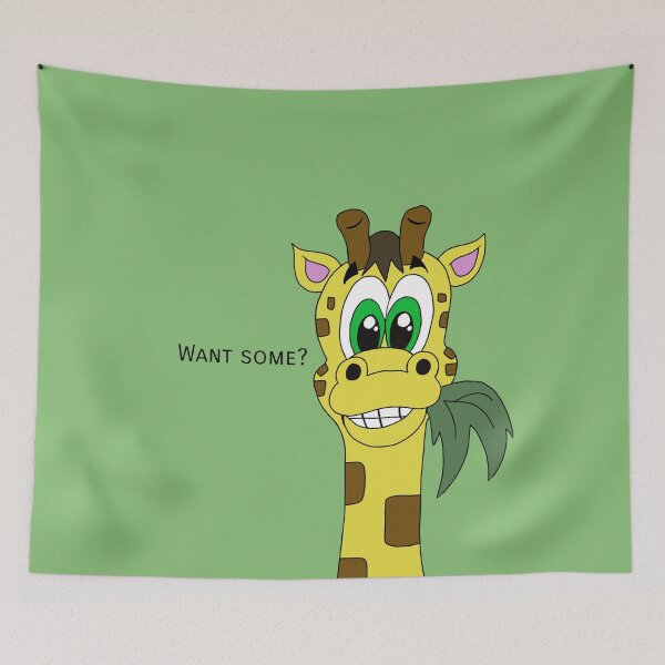Item preview, Cute Kawaii Sharing Giraffe Munching on Veggies designed and sold by CozyCritters8.