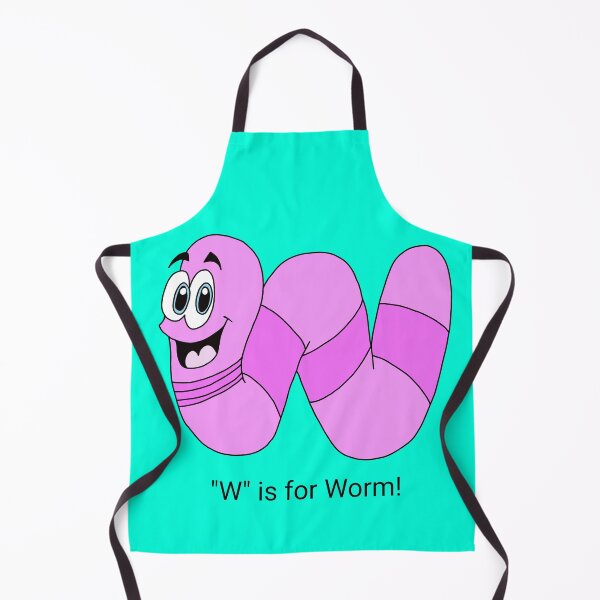 Item preview, Kawaii Wiggling Worm - W is for Worm designed and sold by CozyCritters8.