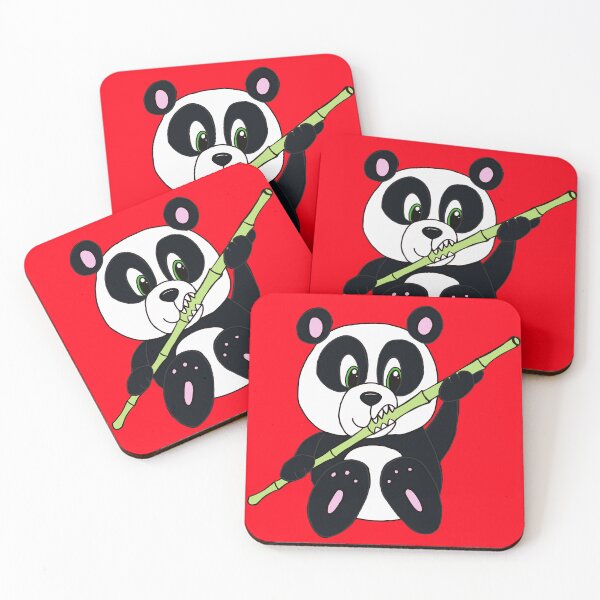 Item preview, Cute Kawaii Panda Bear Eating Bamboo designed and sold by CozyCritters8.