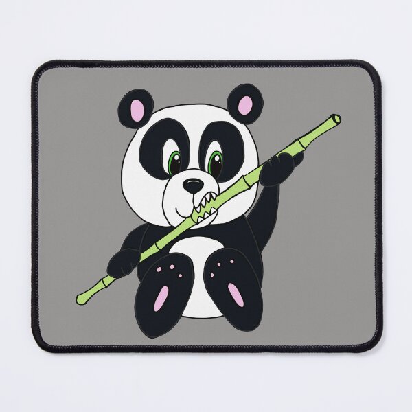 Item preview, Cute Kawaii Panda Bear Eating Bamboo designed and sold by CozyCritters8.