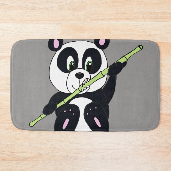Item preview, Cute Kawaii Panda Bear Eating Bamboo designed and sold by CozyCritters8.
