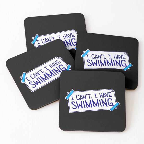 Item preview, I Can't I Have Swimming Funny Swimmer Excuse Quote designed and sold by shirt-o-mat.