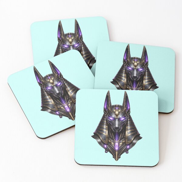 Item preview, Cyber Anubis Mask – Futuristic Egyptian God Neon Purple Design designed and sold by Queen Cleopatra.