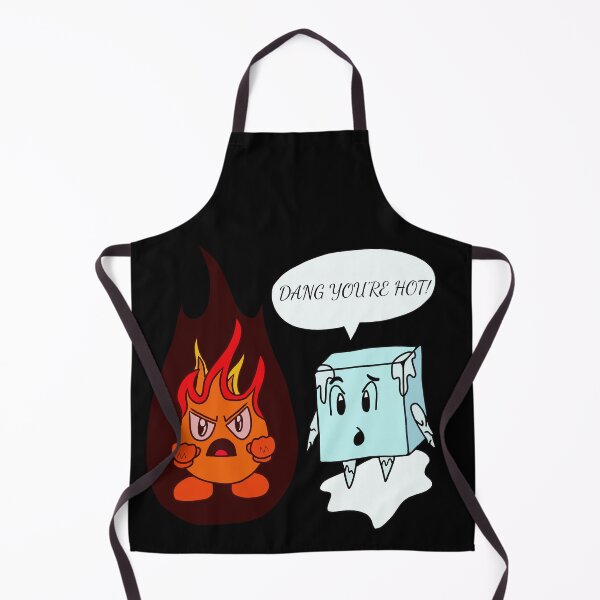 Artikelvorschau, Kawaii Feuerflamme und Eiswürfel – Verdammt, bist du heiß! entworfen und verkauft von CozyCritters8.