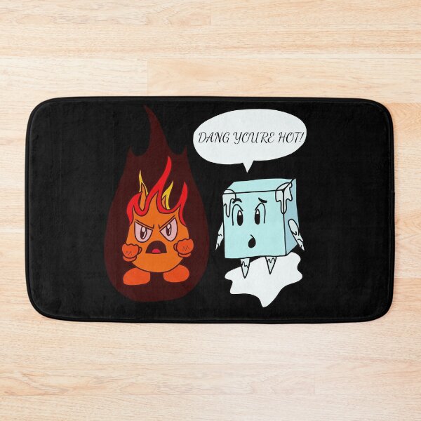 Artikelvorschau, Kawaii Feuerflamme und Eiswürfel – Verdammt, bist du heiß! entworfen und verkauft von CozyCritters8.