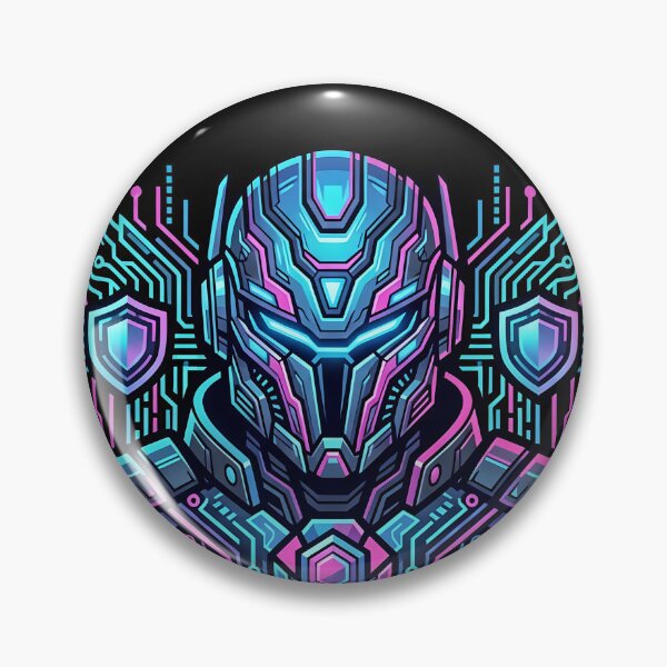 Item preview, Cyberpunk Robot Warrior - Tech Shield & Wings Graphic designed and sold by Yogeshrock.
