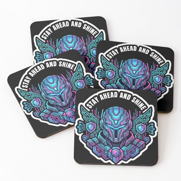 Item preview, Cyberpunk Robot Warrior - Tech Shield & Wings Graphic designed and sold by Yogeshrock.