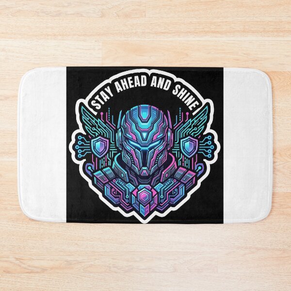 Item preview, Cyberpunk Robot Warrior - Tech Shield & Wings Graphic designed and sold by Yogeshrock.