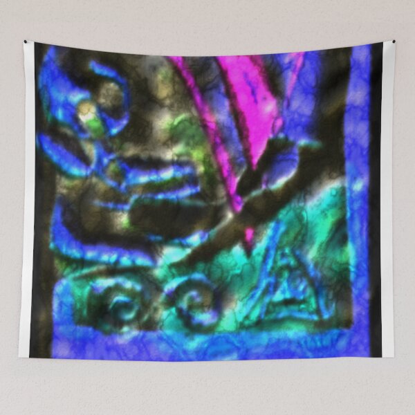 Item preview, golden relics dark eroded colorful geometric abstract design designed and sold by SmashingDeals.
