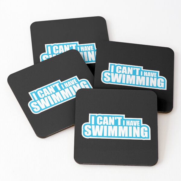 Item preview, I Can't I Have Swimming Funny Swimmer Excuse Quote designed and sold by shirt-o-mat.