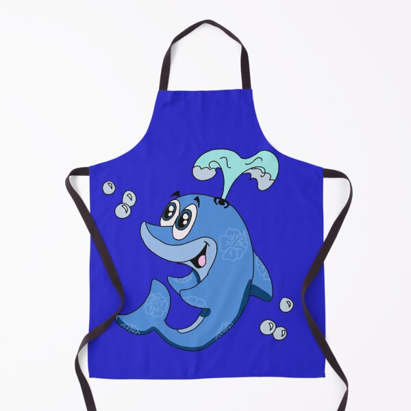 Item preview, Kawaii Hawaiian Dolphin Blue Floating designed and sold by CozyCritters8.