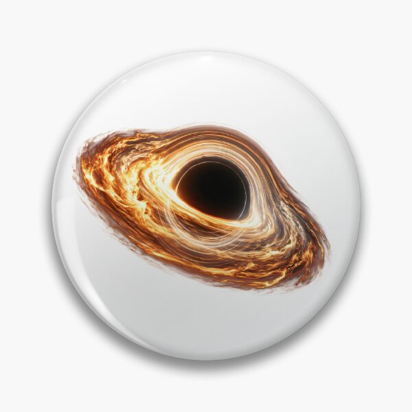 Item preview, Realistic Black Hole with Event Horizon and Fiery Accretion Disk designed and sold by Chaoscience.