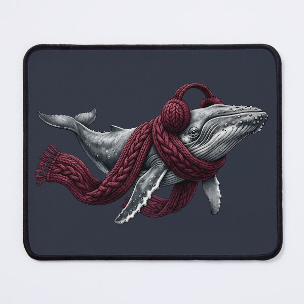 Item preview, Cozy Humpback Whale Winter Scarf & Earmuffs designed and sold by FerminaDesigns.