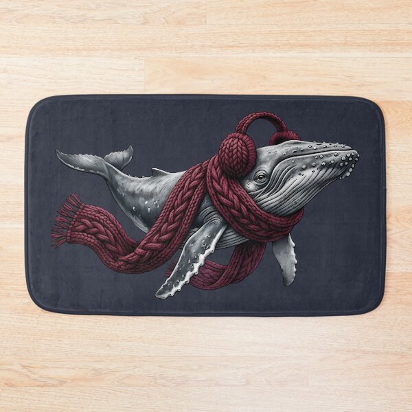 Item preview, Cozy Humpback Whale Winter Scarf & Earmuffs designed and sold by FerminaDesigns.