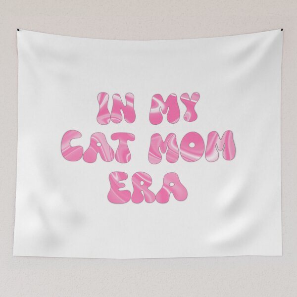 Item preview, In My Cat Mom Era | Funny Cat Lover Gift, Cute Pink Kawaii Swirl Cat Design designed and sold by Nesstitches.