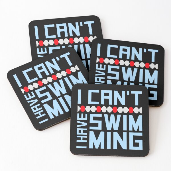 Item preview, I Can't I Have Swimming Funny Swimmer Excuse Quote designed and sold by shirt-o-mat.