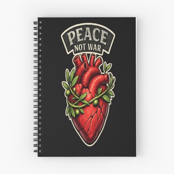 Item preview, Peace Not War Heart Shirt – Olive Branch Growth Design – Anti War Love Symbol designed and sold by Laughprints.