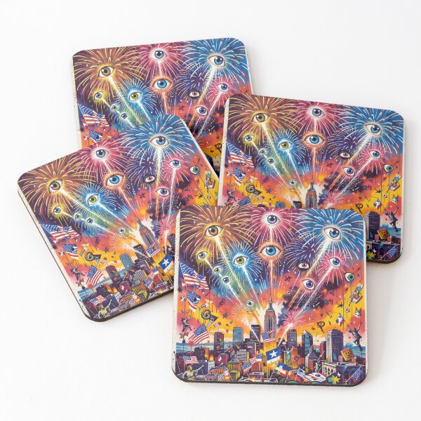 Item preview, Colorful Fireworks City designed and sold by ChloeDesigns401.