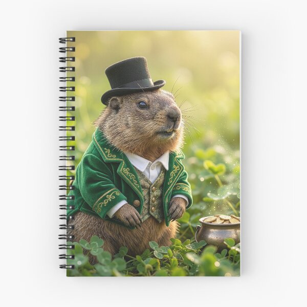 Item preview, Wily Groundhog Leprechaun With His Pot of Gold designed and sold by Tridentulus.