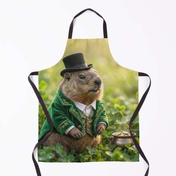 Item preview, Wily Groundhog Leprechaun With His Pot of Gold designed and sold by Tridentulus.