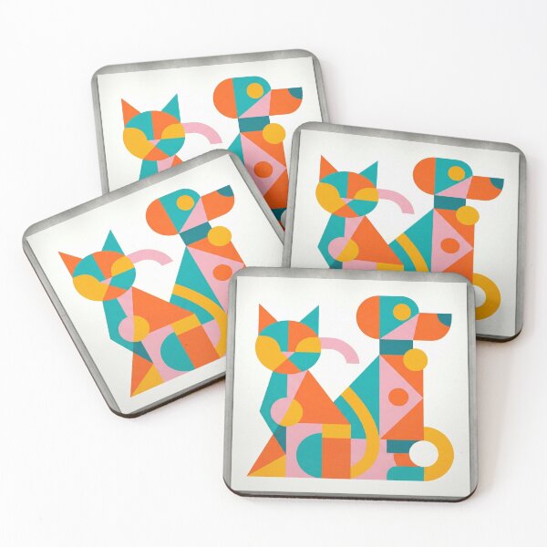 Item preview, cat dog abstract designed and sold by Chaos-Approved.