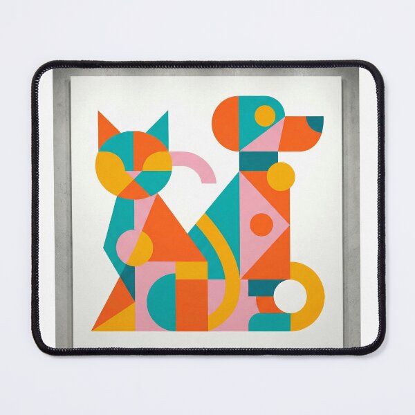 Item preview, cat dog abstract designed and sold by Chaos-Approved.