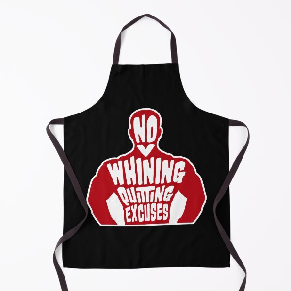Item preview, No Whining No Quitting No Excuses Gym Motivational Quote designed and sold by shirt-o-mat.