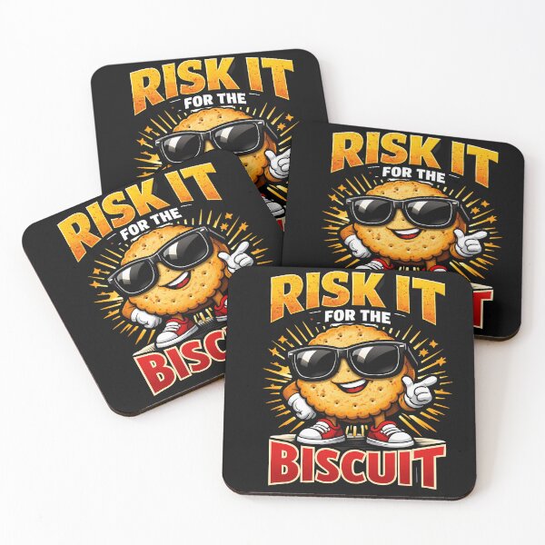 Item preview, Risk It For The Biscuit - Funny Cracker Mascot | Humorous Motivational designed and sold by Cree8if.