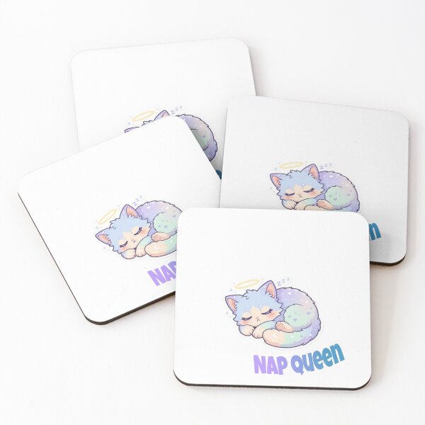 Item preview, Cute Sleeping Cat on Cloud – Nap Queen Kawaii Design designed and sold by Ace01st.