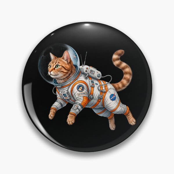 Item preview, Catstronaut in Space - Cute Astronaut Cat Floating in Galaxy designed and sold by Chaoscience.