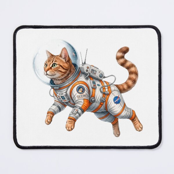 Item preview, Catstronaut in Space - Cute Astronaut Cat Floating in Galaxy designed and sold by Chaoscience.