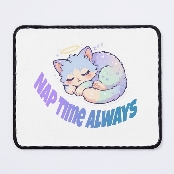 Item preview, Cute Sleeping Cat on Cloud – Nap time always Kawaii Design designed and sold by Ace01st.