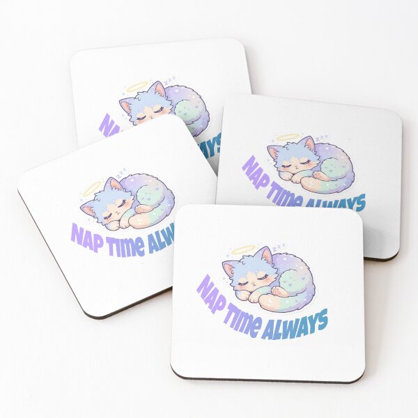 Item preview, Cute Sleeping Cat on Cloud – Nap time always Kawaii Design designed and sold by Ace01st.