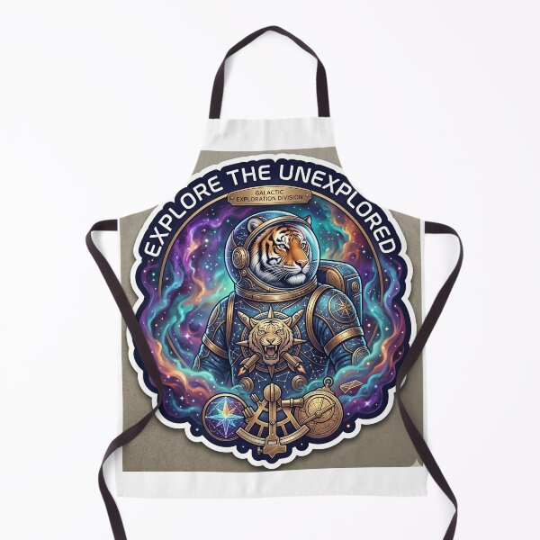 Item preview, Galactic Tiger Astronaut - "Explore The Unexplored" Space Sticker designed and sold by Yogeshrock.
