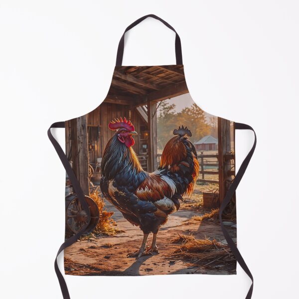 Item preview, Colorful Rooster in Rustic Barn – Farmhouse Country Art Print designed and sold by BeautifulVirtues.