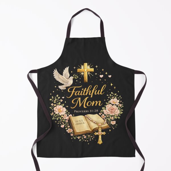 Item preview, Faithful Mom Christian Mother’s Day Gift Proverbs 31:28 Dove Cross Floral Design designed and sold by jglobal360.