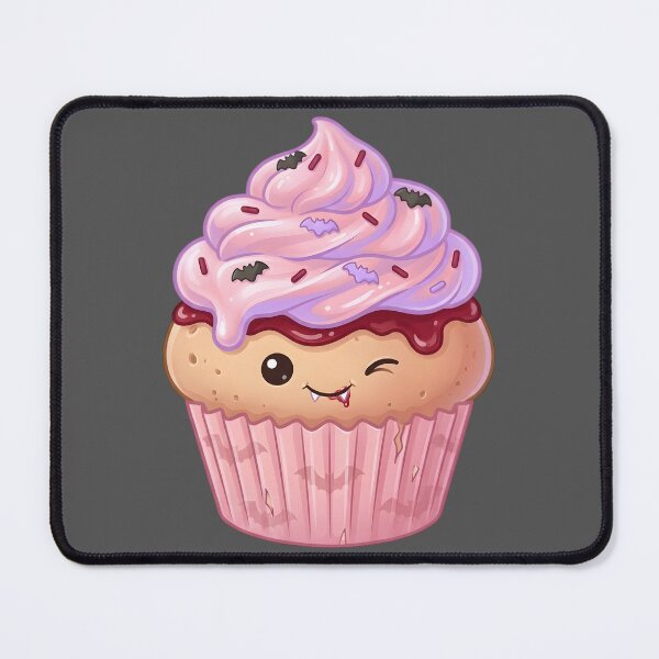 Item preview, Cute Vampire cupcake – Spooky Kawaii Cupcake (Dark) designed and sold by nocticute-store.