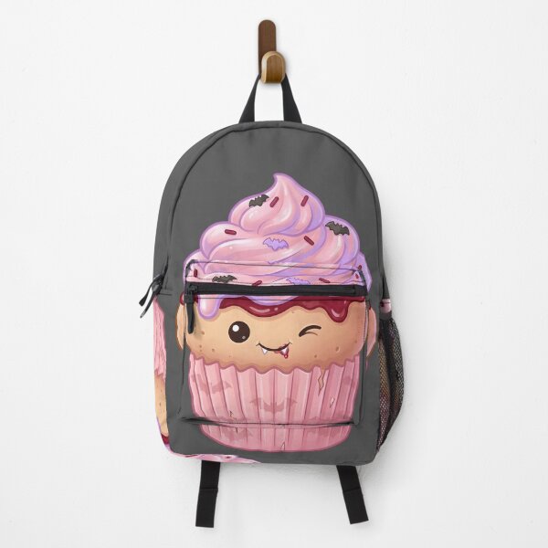 Item preview, Cute Vampire cupcake – Spooky Kawaii Cupcake (Dark) designed and sold by nocticute-store.