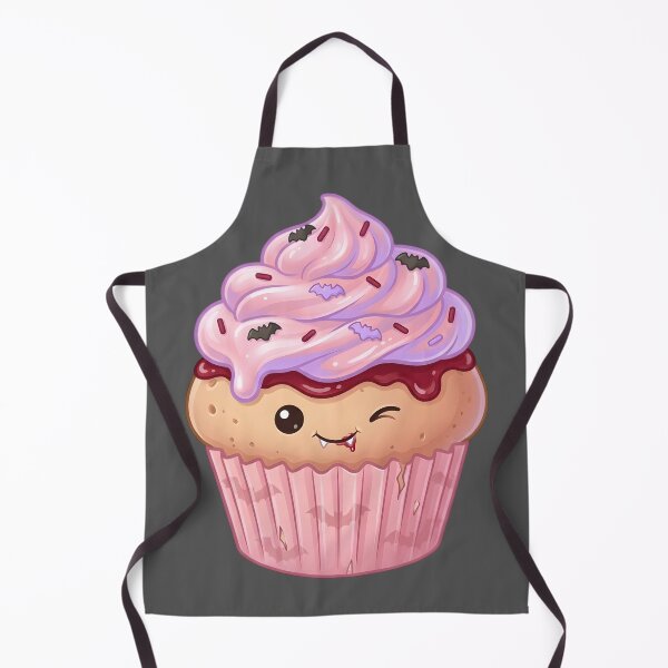 Item preview, Cute Vampire cupcake – Spooky Kawaii Cupcake (Dark) designed and sold by nocticute-store.