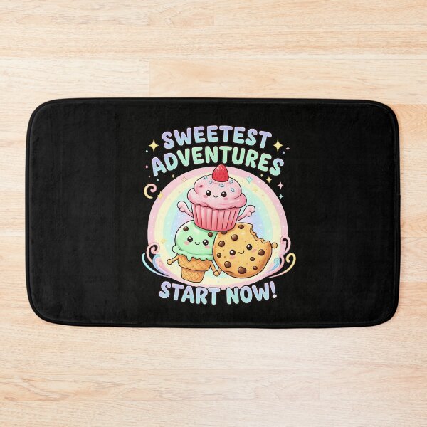 Item preview, Sweetest Adventures Start Now - Kawaii Cupcake & Ice Cream Dessert designed and sold by Cree8if.